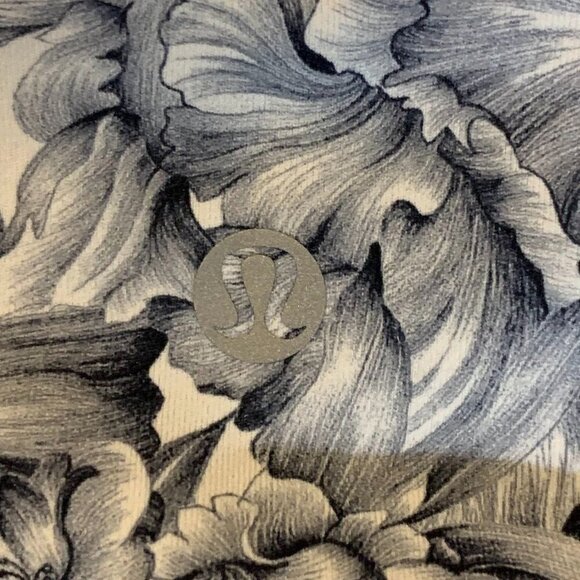 Lululemon Womens Train Times 19" Light Garden White Blk/Blk Yoga Leggings SZ 4 - Picture 7 of 12